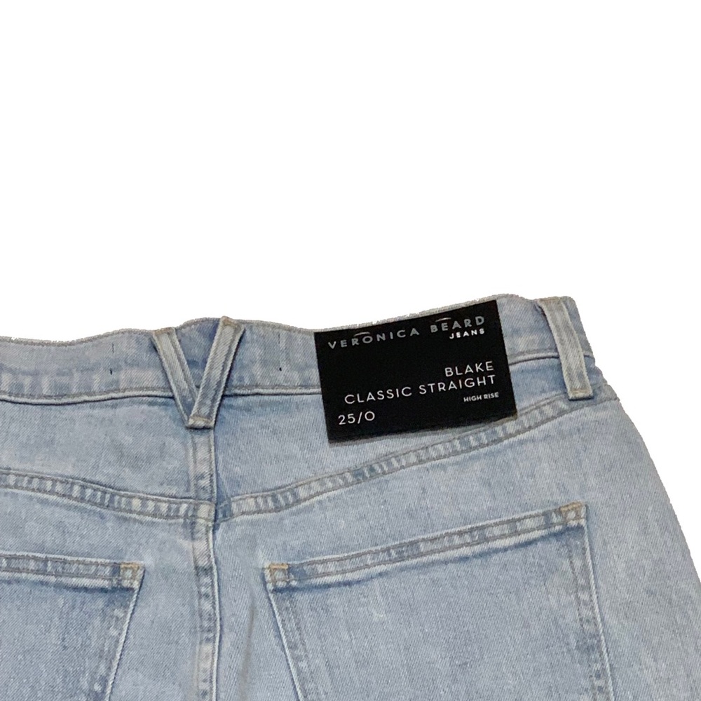 25 / Veronica Beard Blake High Rise Straight Jeans - Picture 9 of 10